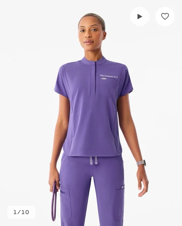 Figs Amethyst Scrub Top and Pants