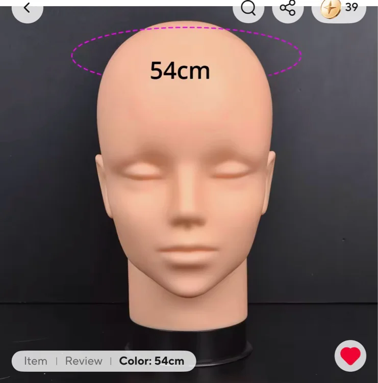 mannequin head and tripod