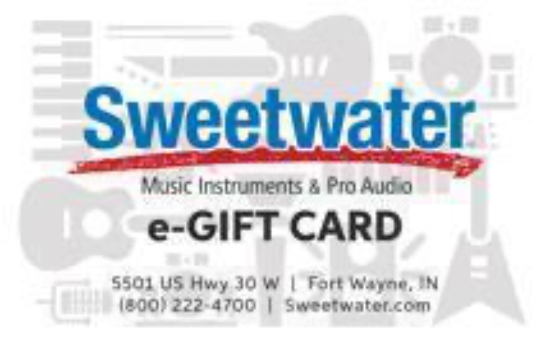 $130 Sweetwater giftcard 