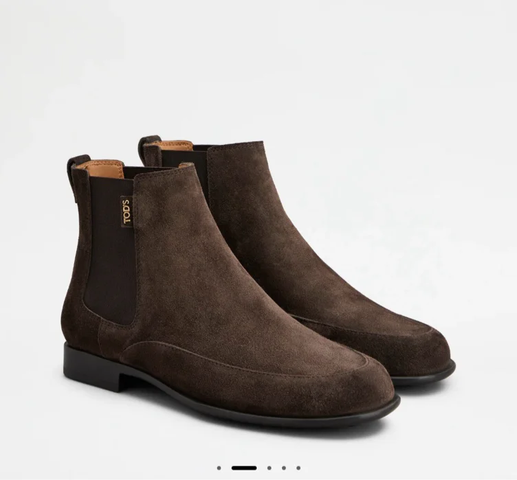 Bottine Chelsea en Cuir Velours