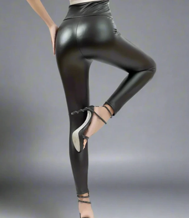 Leather Leggings Black