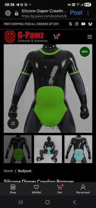 Silicone Diaper Crawling Romper – G-Pawz