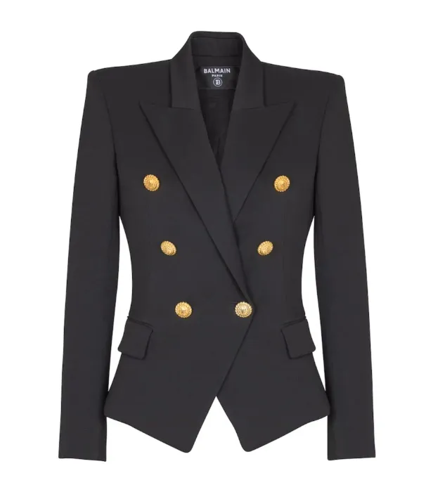Balmain - Wool Double-Breasted Blazer