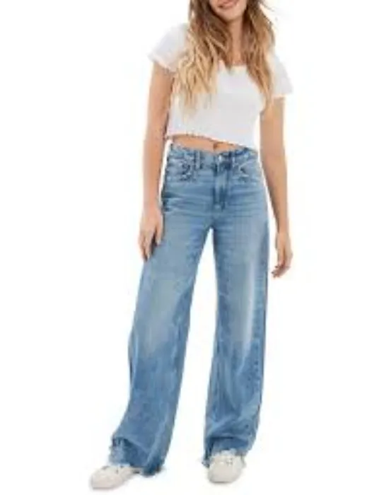 American Eagle Stretch Super Waisted Straight Jeans