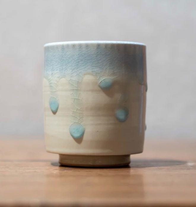 Dainichi Gama Blue Droplets Teacup 