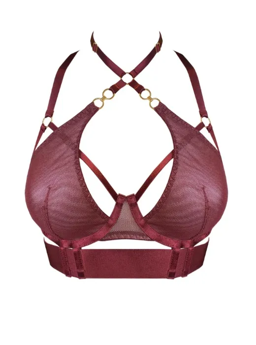 Bordelle-Cadi Bodice Bra Morello