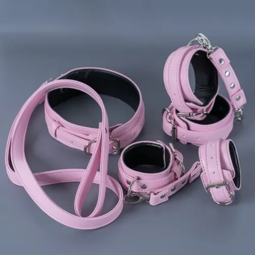 Pink handcuffs set