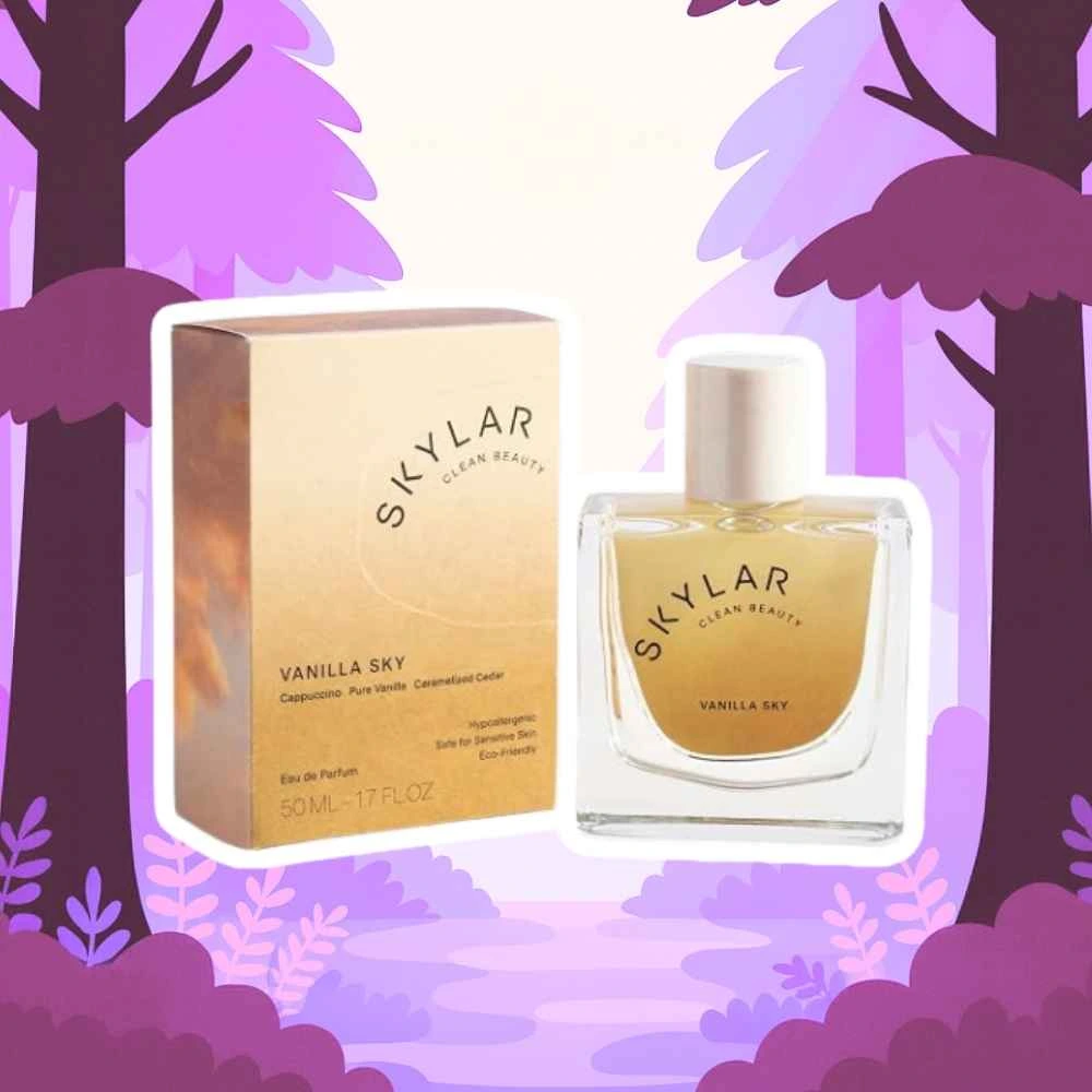 Skylar Vanilla Sky, Eau de Parfum for Women, Warm, Sensitive Skin, 1.7 Floz | Warm Vanilla Perfume, Cappuccino, Cinnamon & Cedar Notes, Hypoallergenic, Vegan, Clean Fragrance for Sensitive Skin - Vanilla Sky - 1.7 Fl Oz (Pack of 1)