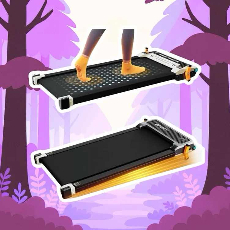 Under Desk Treadmill for Home, Two-Sided Foot Massage Walking Pad 330Lbs | 4 MPH, 2.5HP, 5% Incline, LED Display, Remote Control Walking Pad with Incline for Home & Office