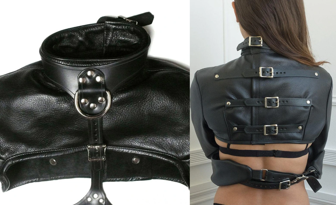 Leather Bolero Straitjacket - S
