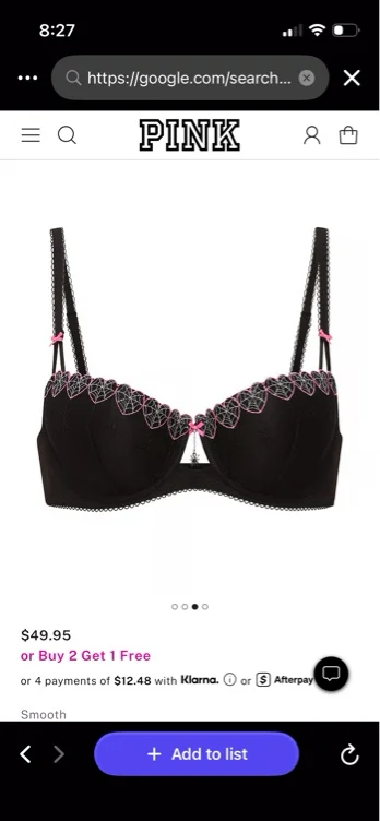 PINK Wink™ Lightly Lined Balconette Bra