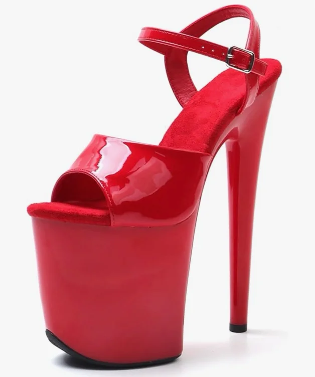 Red 8inch flamingo heels 