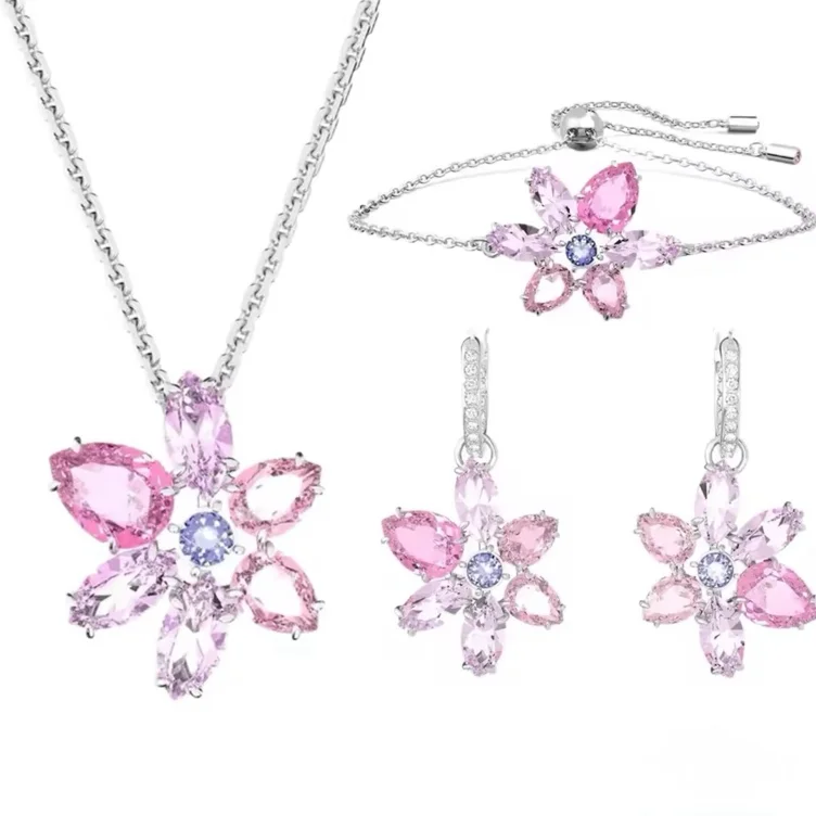 🌸 Pastel Flowers Jewellery Set 
