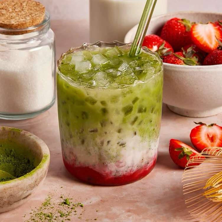 STRAWBERRY MATCHA 🍓 