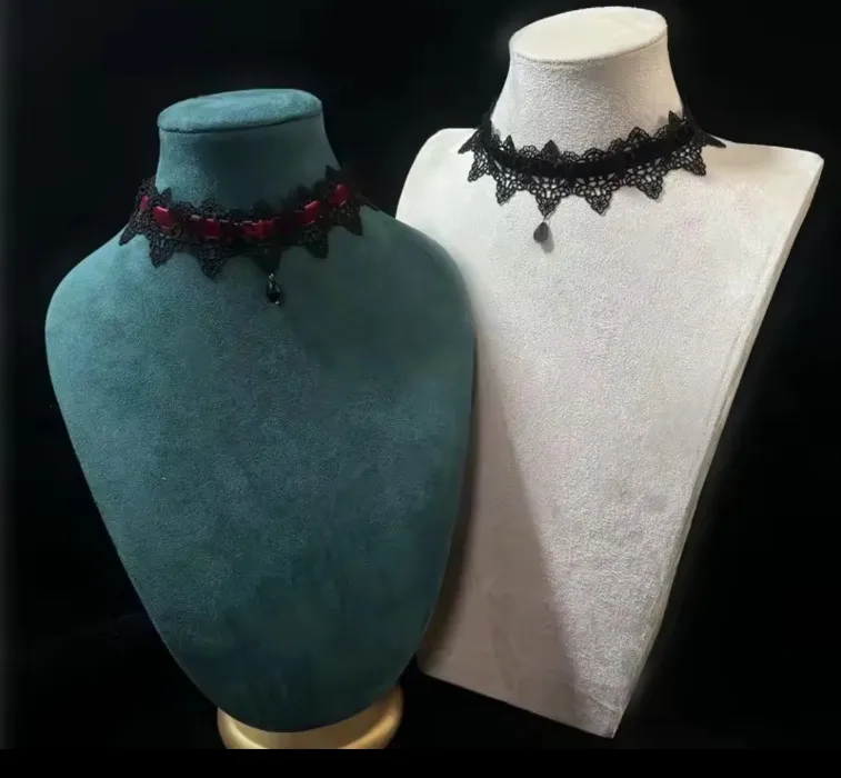 2-Pieces Choker Necklace Vintage Gothic Style