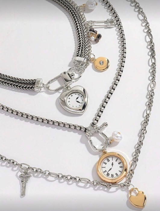 silver necklace