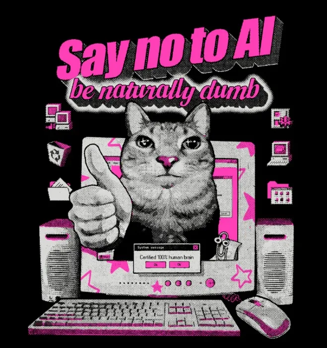 Say No to AI T-Shirt by Thanuki