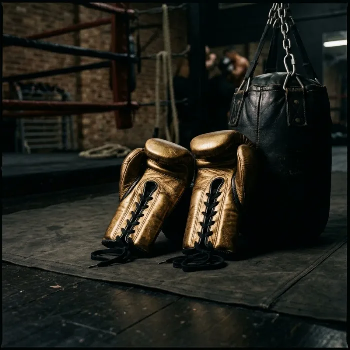 Gold Fight Gloves
