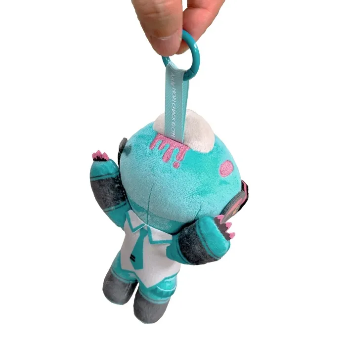 miku x gloomy bear keychain