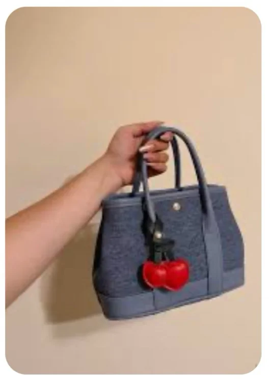 mini garden inspired denim bag