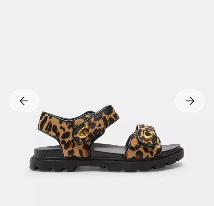 Brynn Sandal With Leopard Print