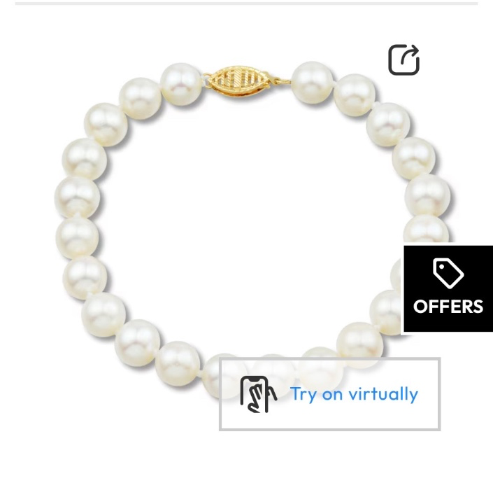 Cultured Pearl Strand Bracelet 14K Yellow Gold