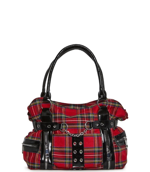 REBEL CLASS PLAID SHOULDER BAG