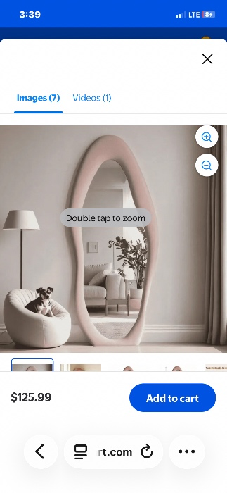 Super Store 63"x 24" Irregular Full Length Mirrors