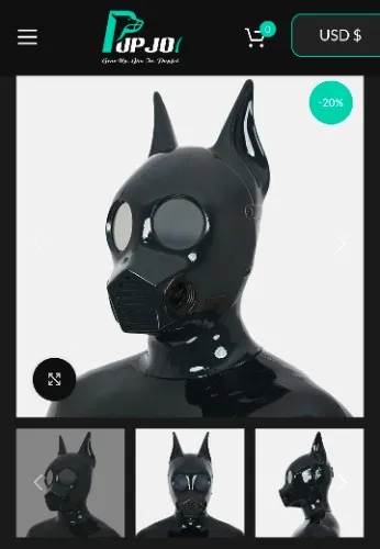Silicone Black Gasmask Puppy Hood – pupjoi