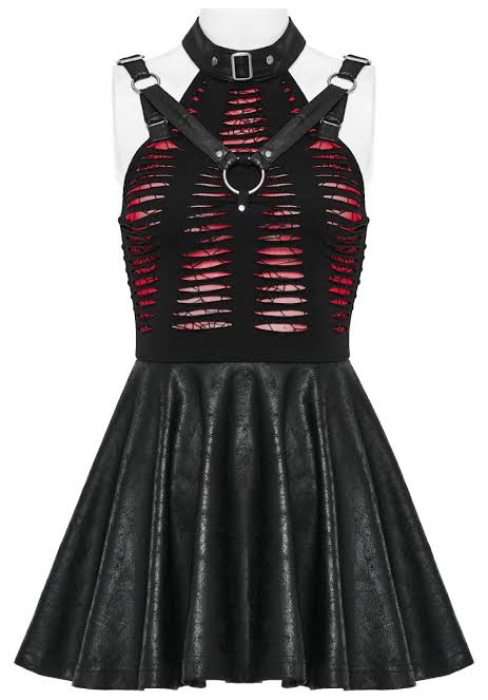 Red Widow Dress - Punk Rave