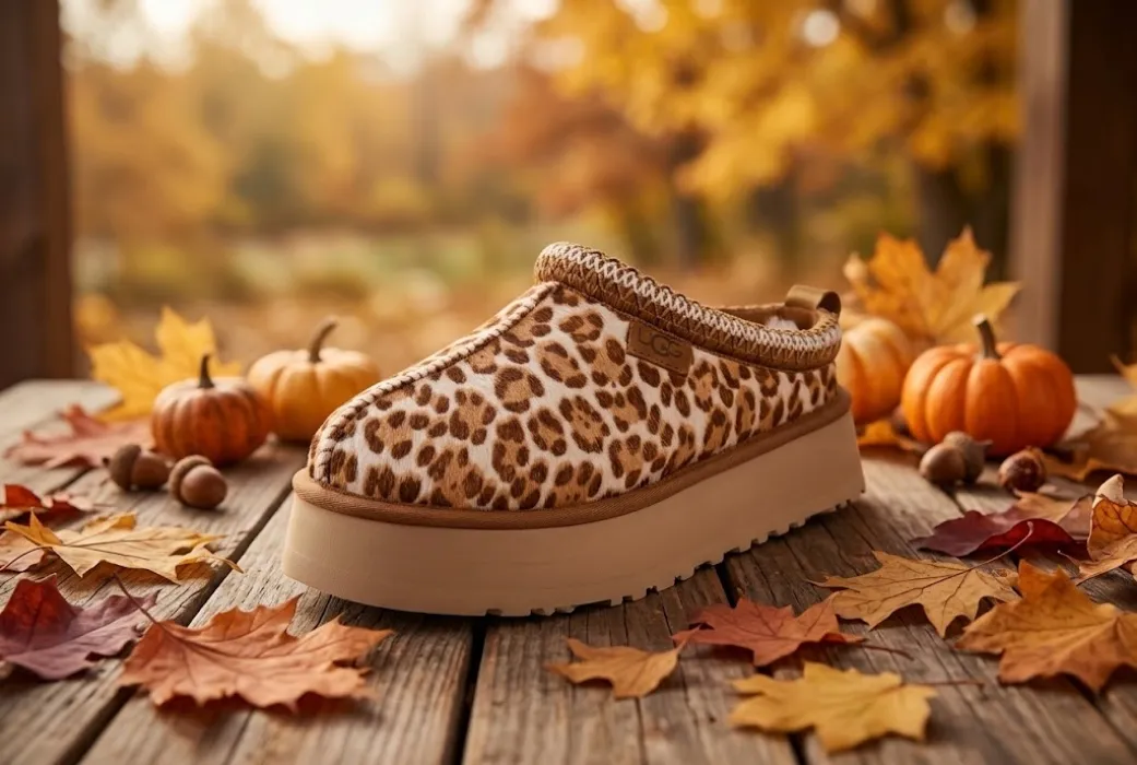 UGG Women's Tazz Plains - Felicity Leopard Jasmine - UGG Slippers