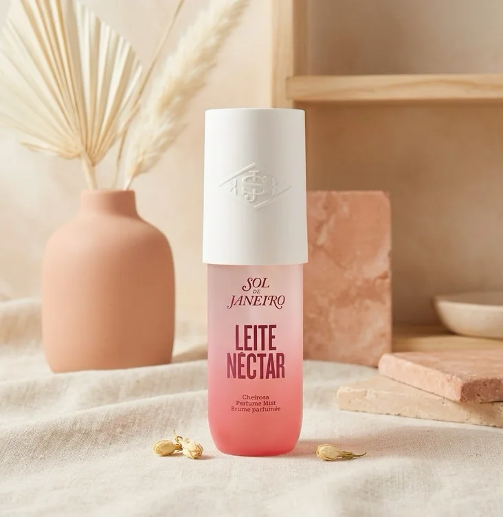 Sol de Janeiro Limited Edition Leite Perfume Mists, 3 fl oz. | Creamy & Craveable Body Mist in Creamy & Fruity Gourmand Scents - Leite Nectar - 3 Fl Oz (Pack of 1)