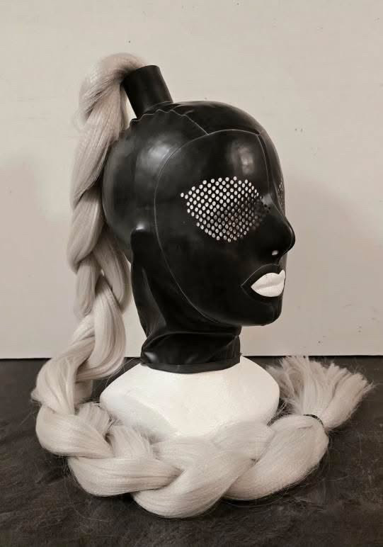 Hood with perforated eyes