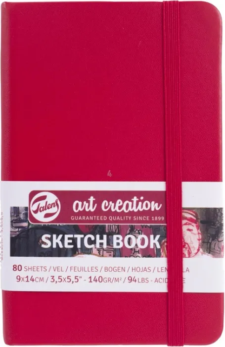Talens Art Creation Sketchbook 80 Sheets, 9 cm x 14 cm, Red : Amazon.ie: Videogames