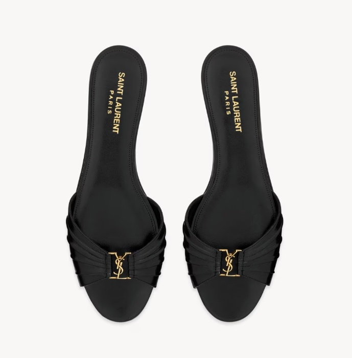 BABYLONE SLIDES IN SMOOTH LEATHER