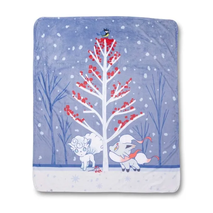 Pokémon Winter Woodland Fleece Throw Blanket