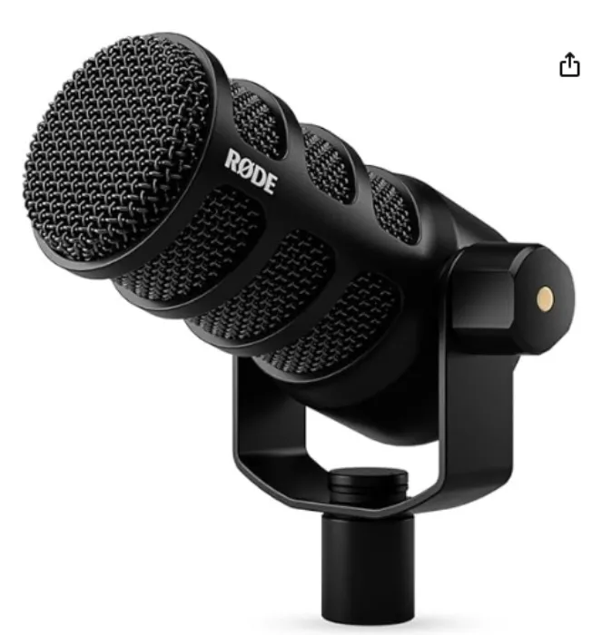 RØDE PodMic USB Versatile Dynamic Broadcast Microphone with XLR and USB Connectivity for Podcasting, Streaming, Gaming, Music Making and Content Creation
