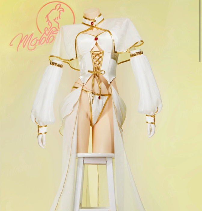 Frieren Derivative Set Top Skirt and Cape with Panty and Thigh-high Stockings