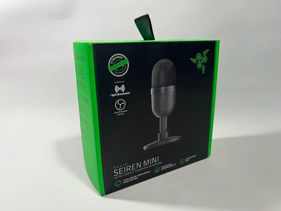 Micrófono Condensador Seiren Mini Razer Ultra Compacto