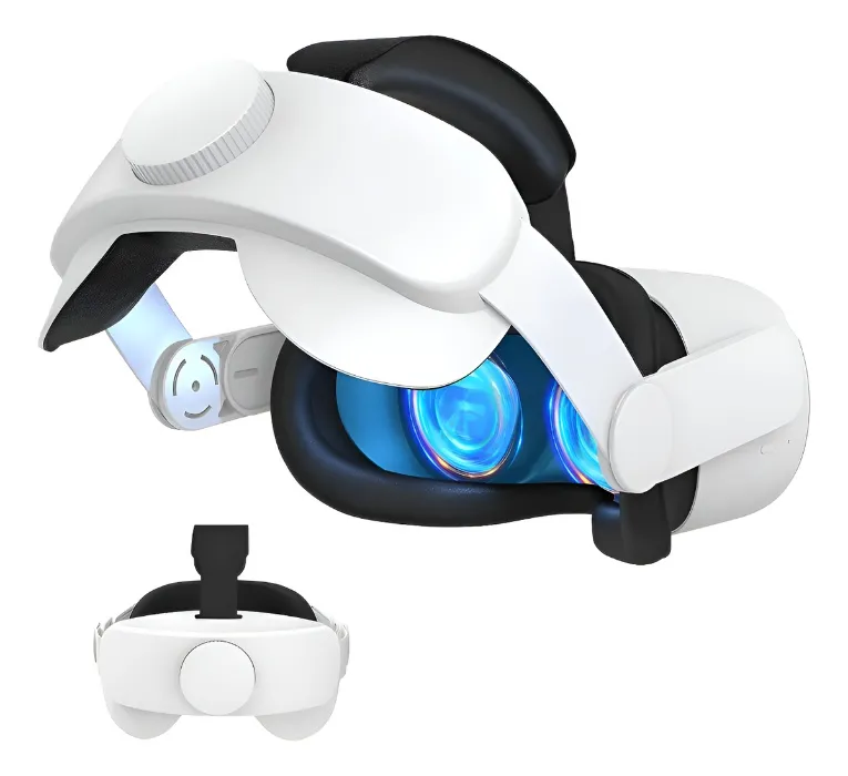 Head strap Elite Cabeza Para Oculus Quest 2 Comoda Ajustable Blanco