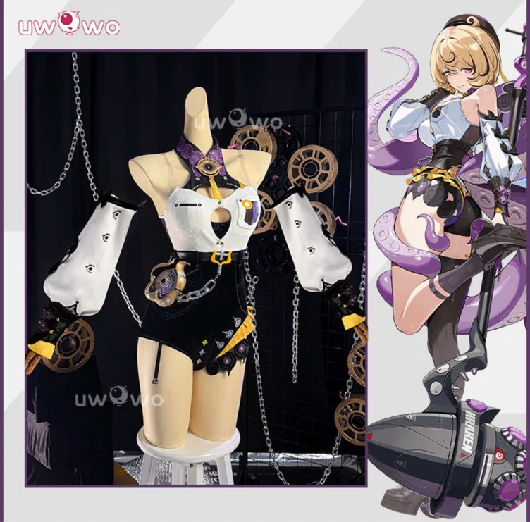 Uwowo Collab Series: Game Zenless Zone Zero Yidhari Octopus Cosplay Costume XS-2XL - 【Pre-sale】L