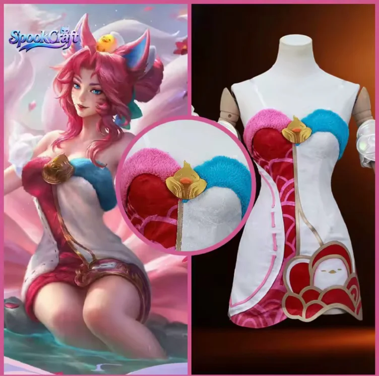 Ahri spirit blossom springs chroma cosplay costume