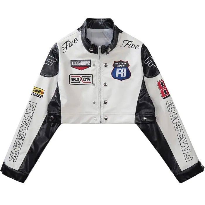 Aelfric Eden Cropped Leather Jacket