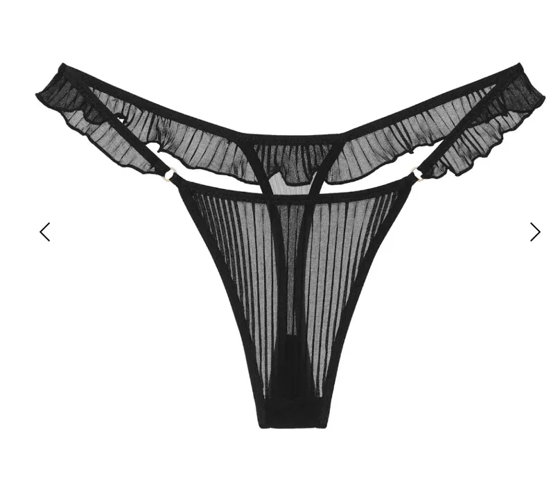 Flavia Thong Black