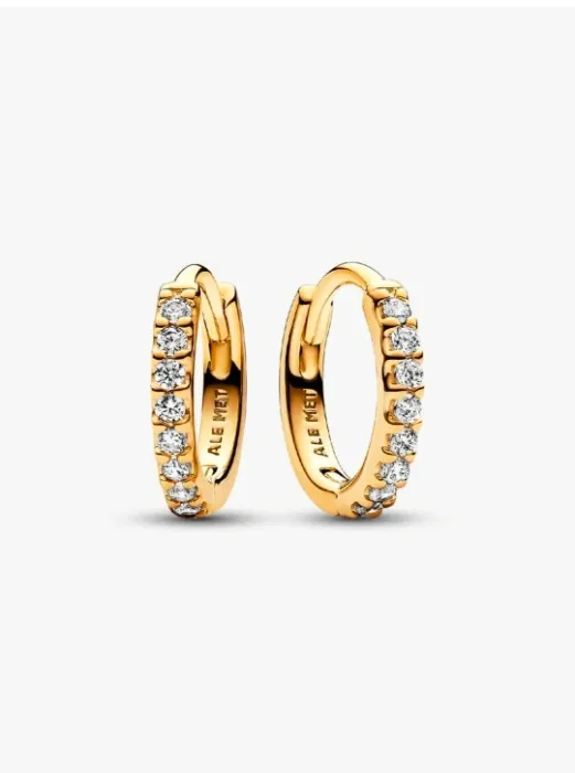 Sparkling Huggie Hoop Earrings