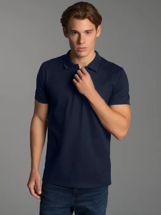 Poloshirt Piqué navy from TRIGEMA