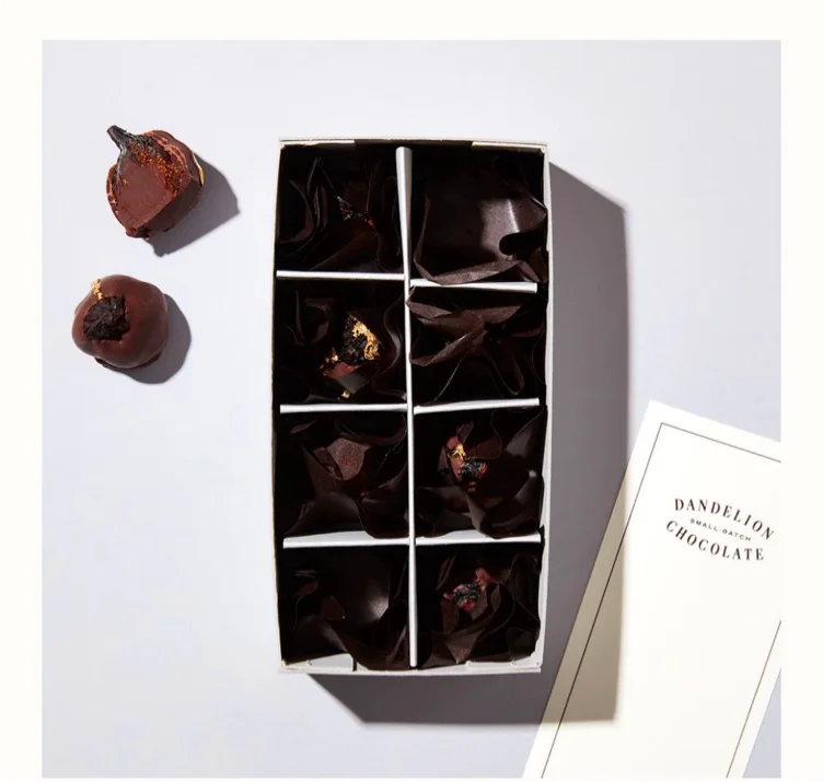Dandelion Chocolate -Dipped Fig Truffles