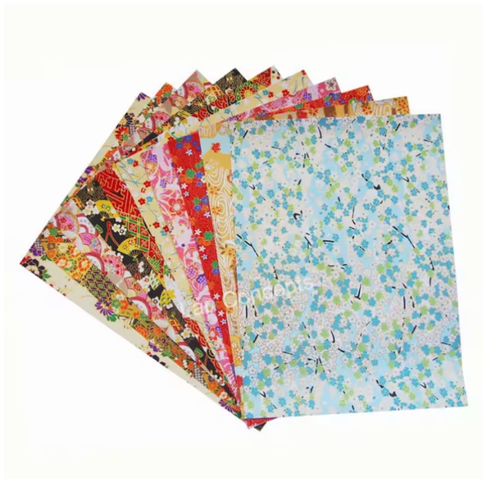 19X27cm Japanese Yuzen / Chiyogami Washi Paper - 50 sheets -