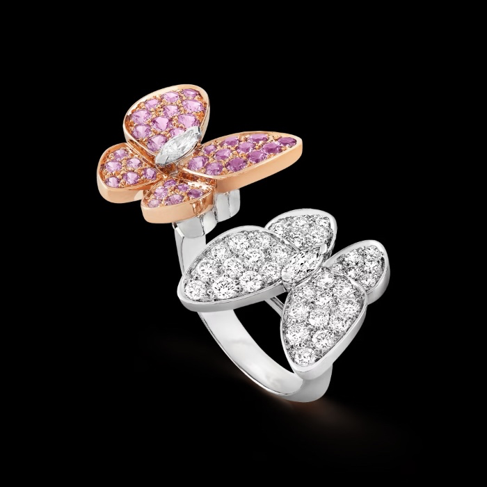 Two Butterfly Between the Finger ring