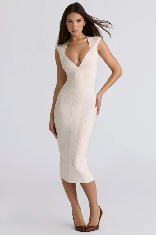 Vanilla bandage midi dress